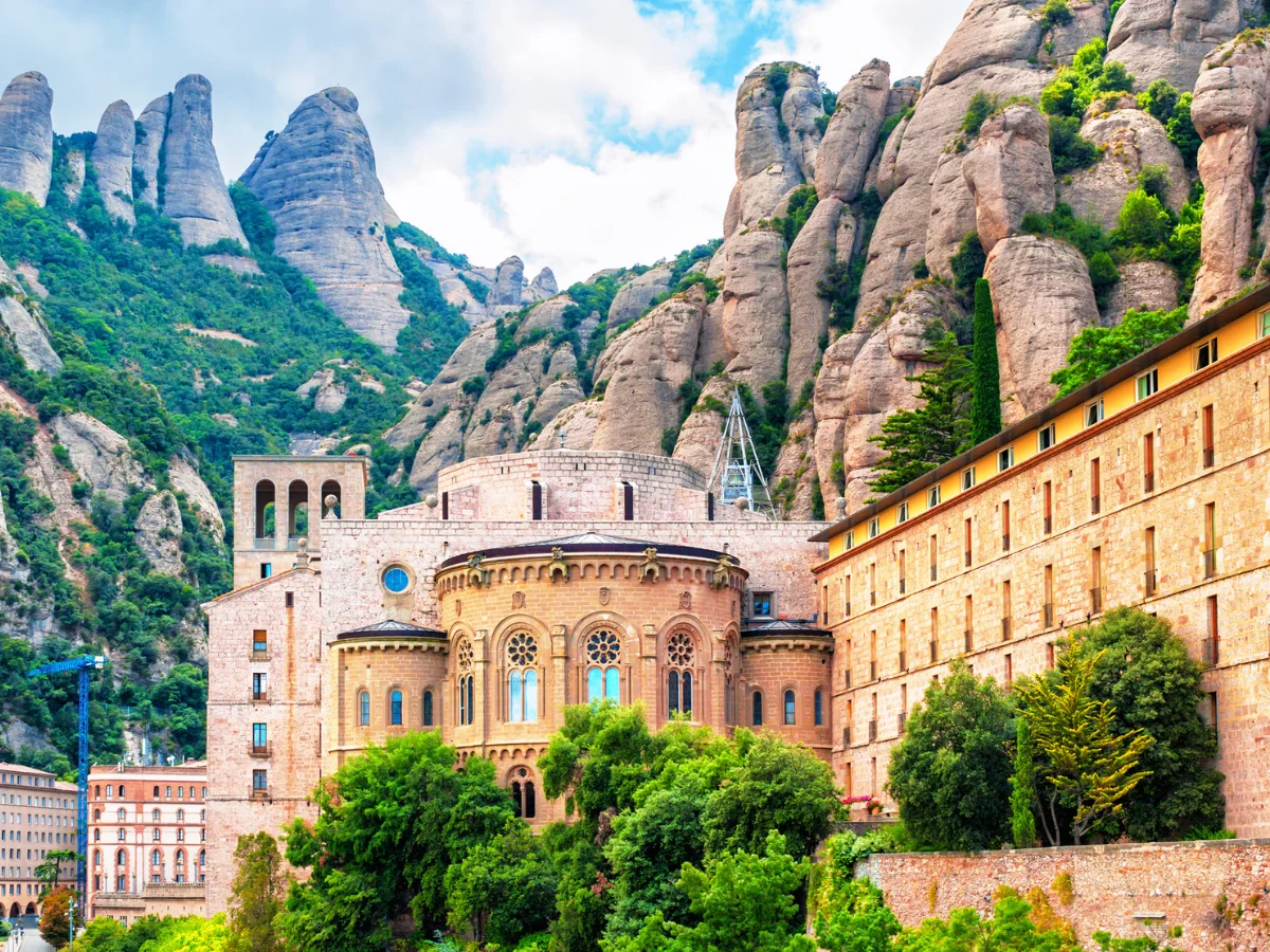 Santa Maria de Montserrat Monastery, Barcelona in Catalonia